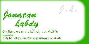 jonatan labdy business card
